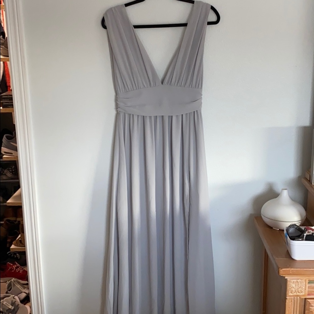 Grey long dress